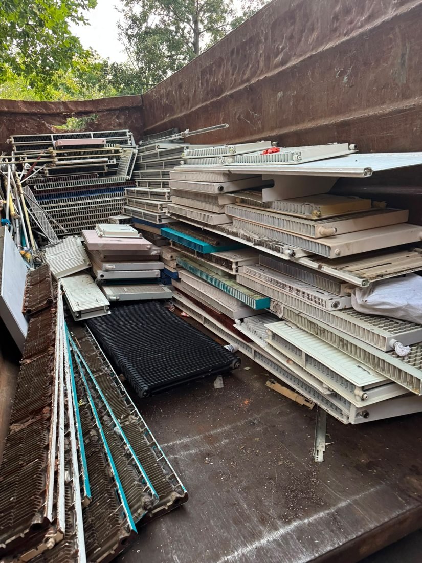 Stacked scrap radiators